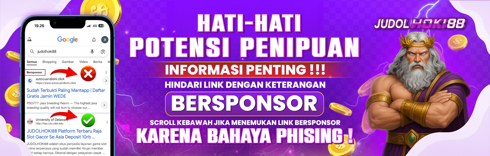 Situs JUDOLHOKI88 Banner